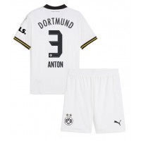 Maglia Calcio Borussia Dortmund Waldemar Anton #3 Terza Divisa Bambino 2024-25 Manica Corta (+ pantaloncini)